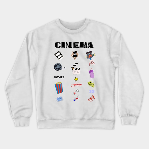 The Art of Cinema Crewneck Sweatshirt by DiegoCarvalho